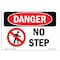 Signmission Safety Sign, OSHA Danger, 7" Height, Aluminum, No Step, Landscape OS-DS-A-710-L-2115 - alternate 1